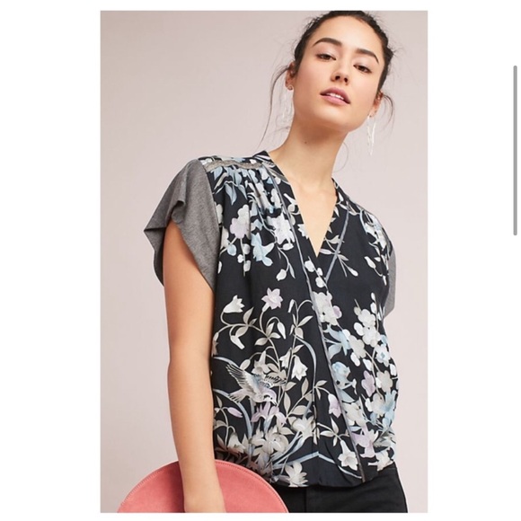 Anthropologie Tiny Cara Floral Blouse - Picture 2 of 10